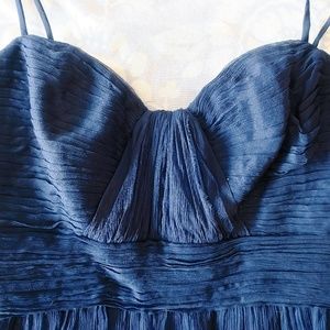 Royal blue strappy gown